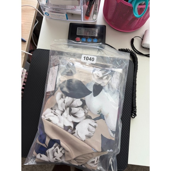 NWT Nine West Mykonos Waistcoat Vest Womens 10 Beige Floral Polyester Sleeveless - Picture 8 of 8